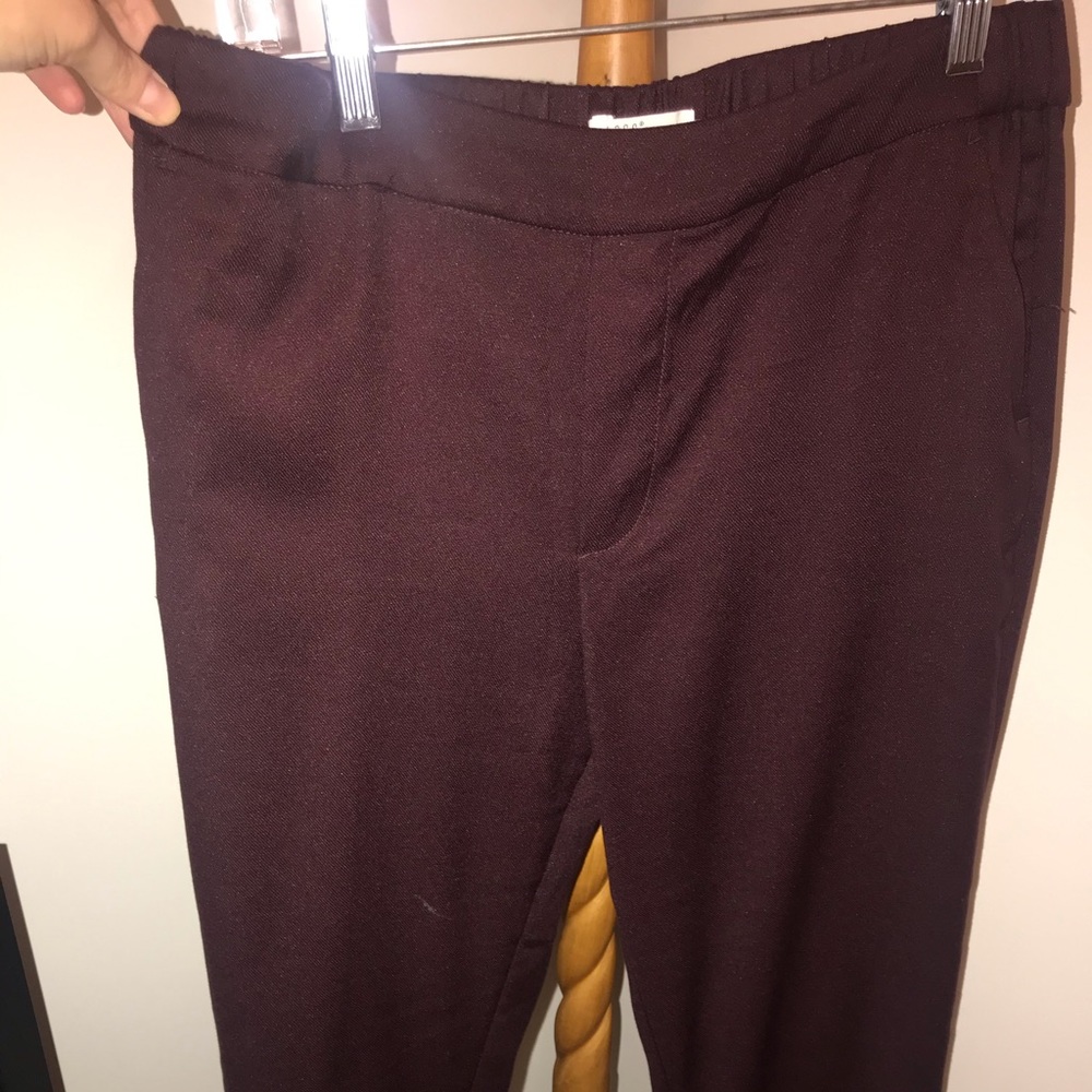 Maroon comfortable work pants